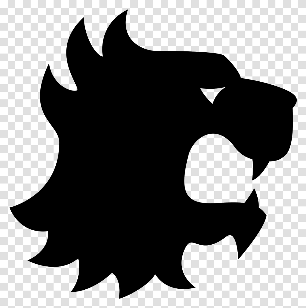 The Logo Is Of A Stylized Lion Head Lannister Lion Icon, Gray, World Of Warcraft Transparent Png
