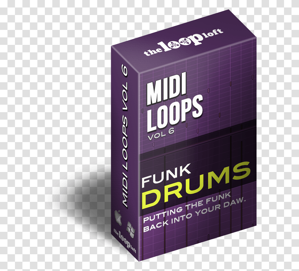 The Loop Loft Loop Pack Funk Drums Box, Label, Tabletop, Furniture Transparent Png