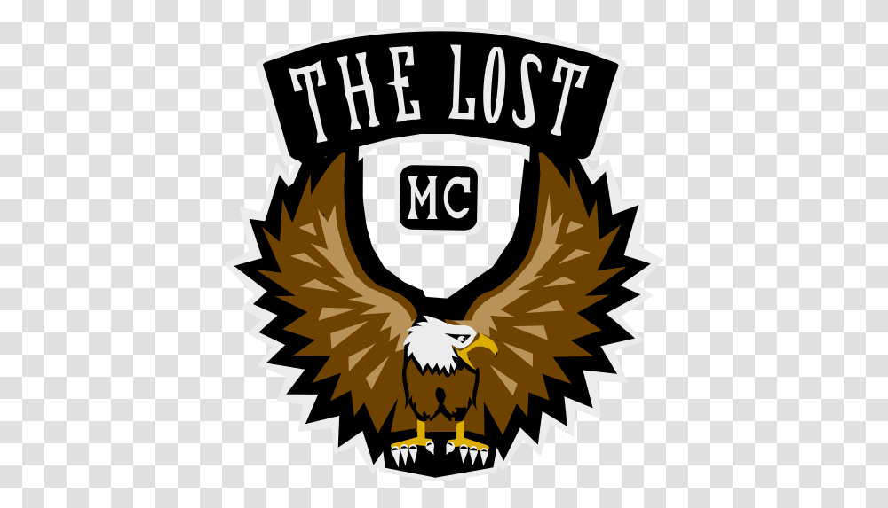 The Lost Mc Bc Crew Emblems Rockstar Games Social Club Lost Mc Logo, Symbol, Poster, Advertisement, Bird Transparent Png