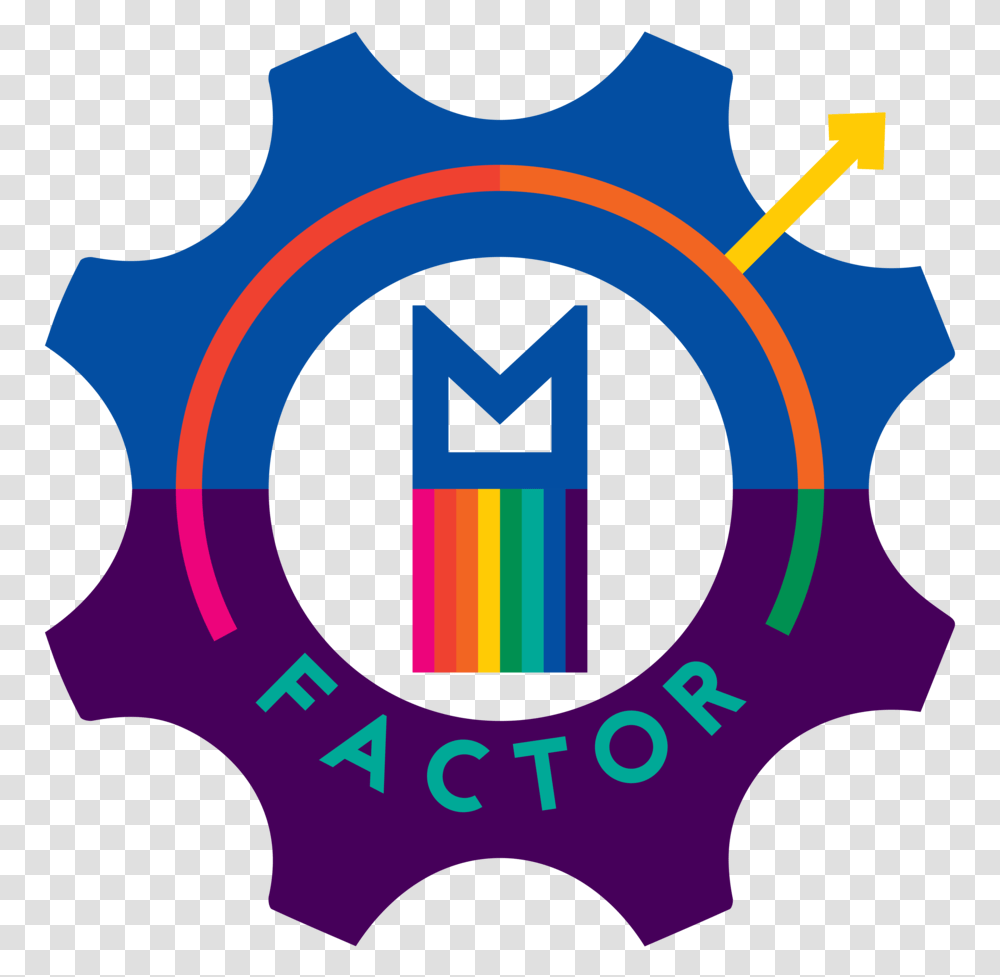 The M Factor Emblem, Machine, Gear, Logo Transparent Png
