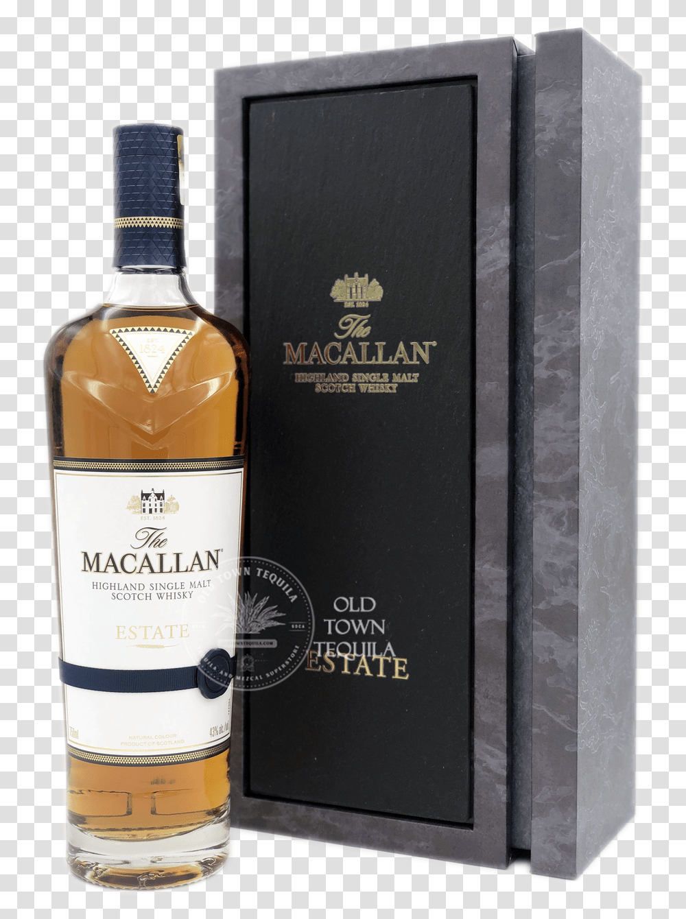 The Macallan Estate Highland Single Malt Scotch Whisky, Liquor, Alcohol, Beverage, Drink Transparent Png