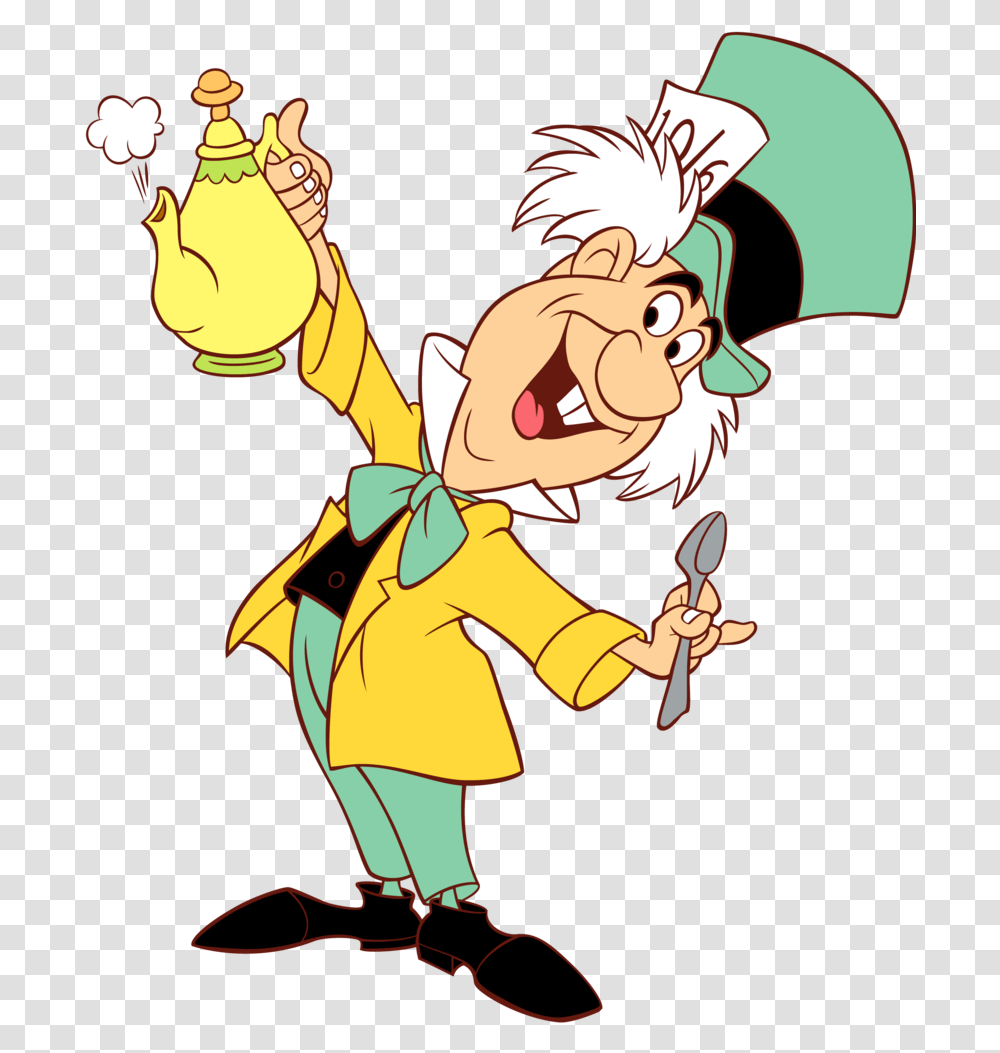 The Mad Hatter Alice S Adventures In Wonderland White Cartoon Alice In Wonderland Mad Hatter, Performer, Comics, Book, Hand Transparent Png