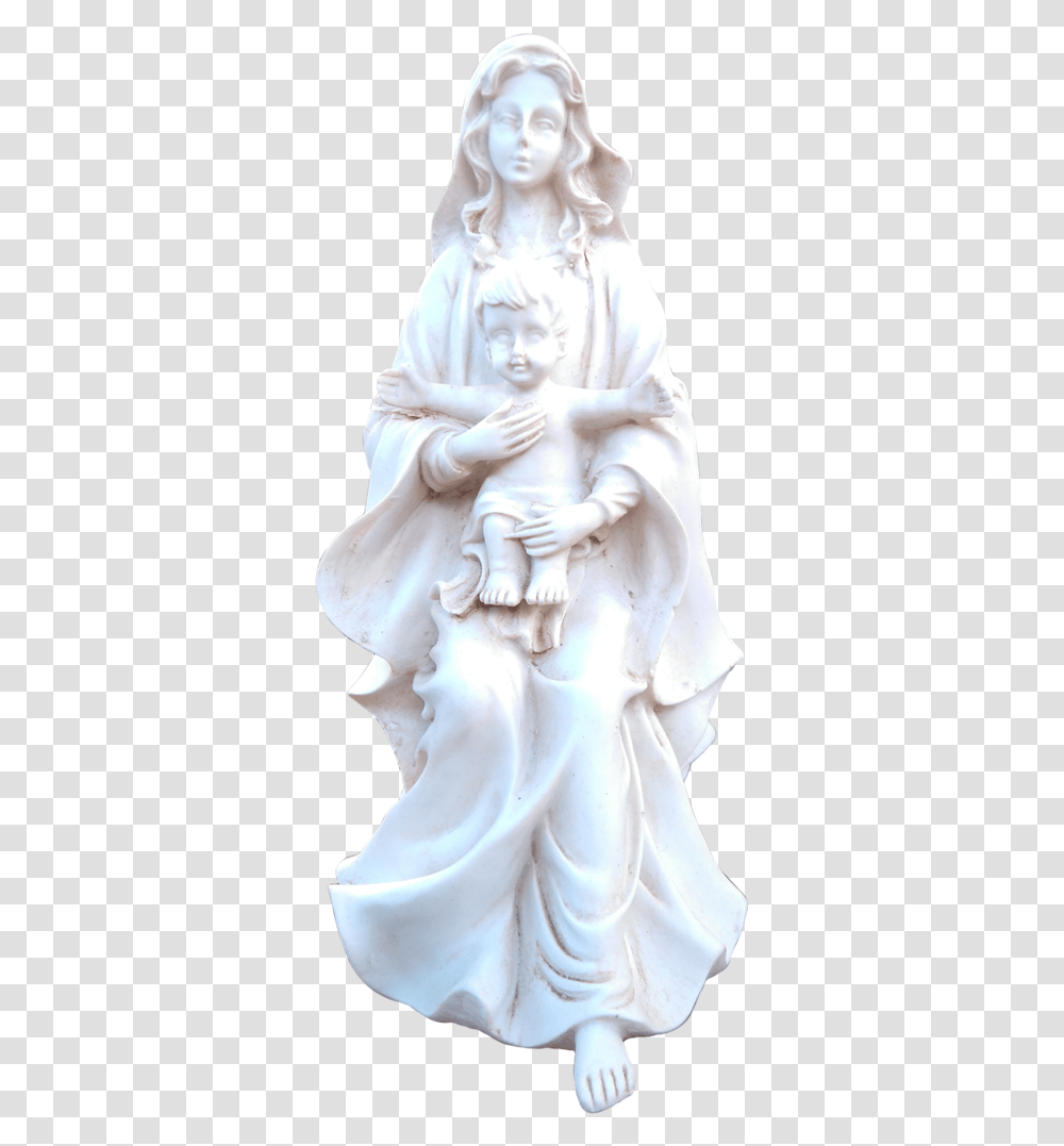 The Madonna And Child 20cm Figurine, Sculpture, Person, Human Transparent Png