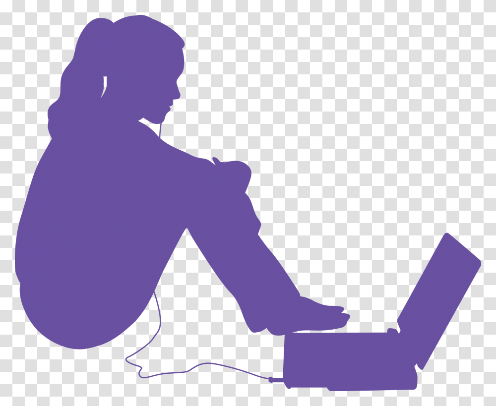 The Main Aims Here Are Recovery From Crisis With A Sitting, Person, Back, Silhouette, Kneeling Transparent Png