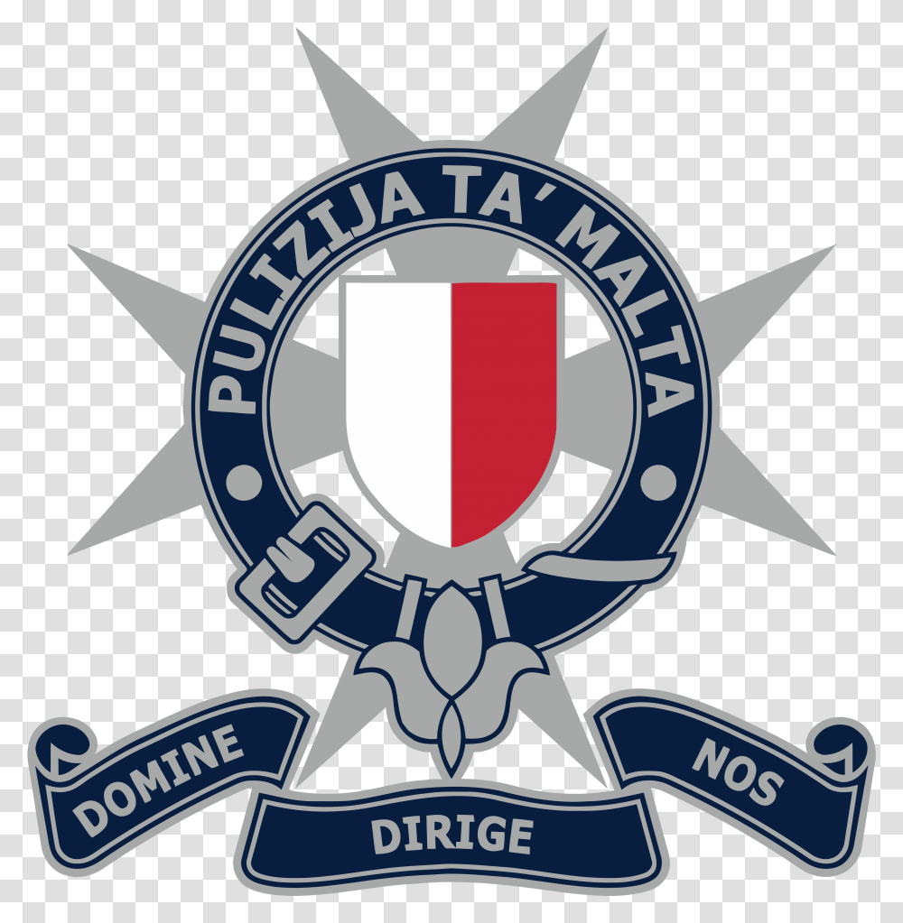 The Malta Police Force Logo Malta Police Force, Emblem, Trademark, Poster Transparent Png