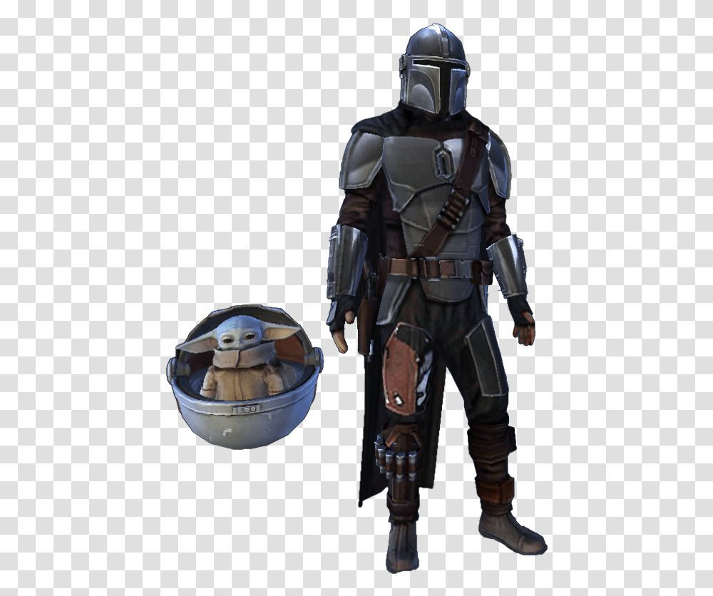 The Mandalorian Star Wars Galaxy Of Heroes Mandalorian Beskar Armor, Helmet, Clothing, Apparel, Person Transparent Png