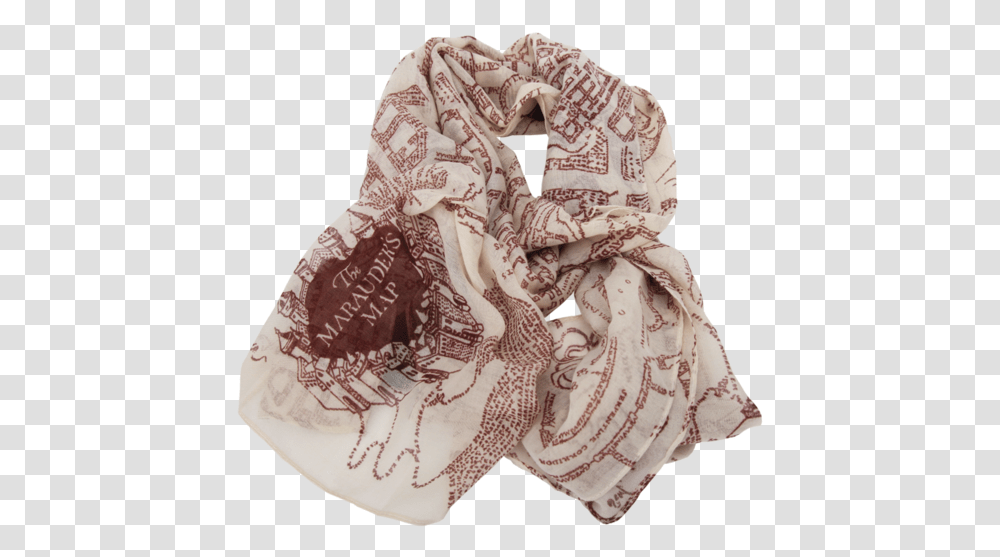 The Marauder's Map Scarf Harry Potter Marauders Map, Clothing, Apparel, Stole, Blouse Transparent Png