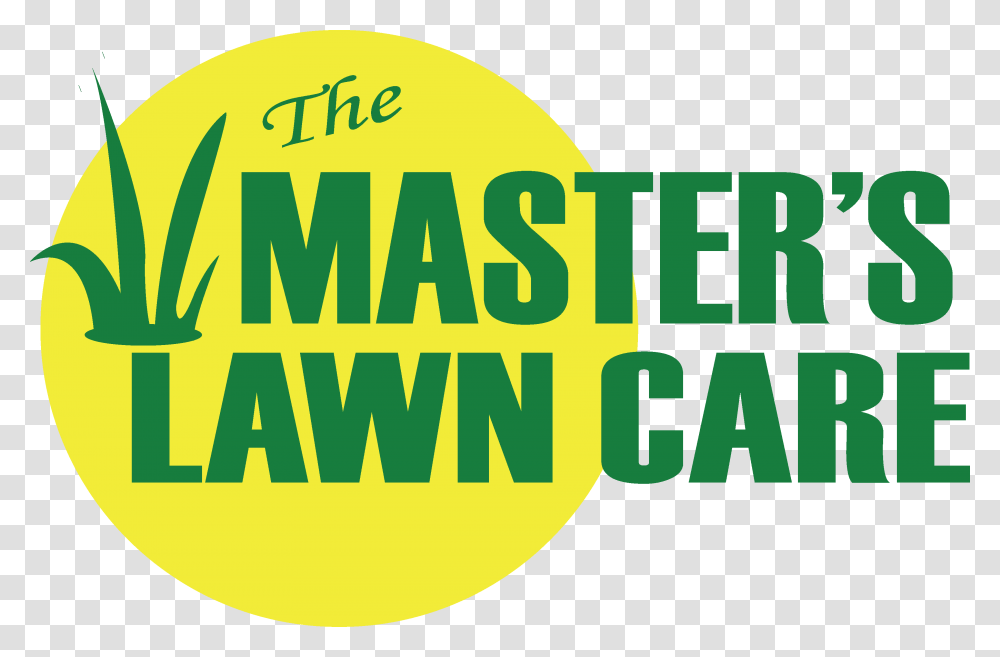 The Master S Lawn Care Logo Graphic Design, Plant, Word Transparent Png