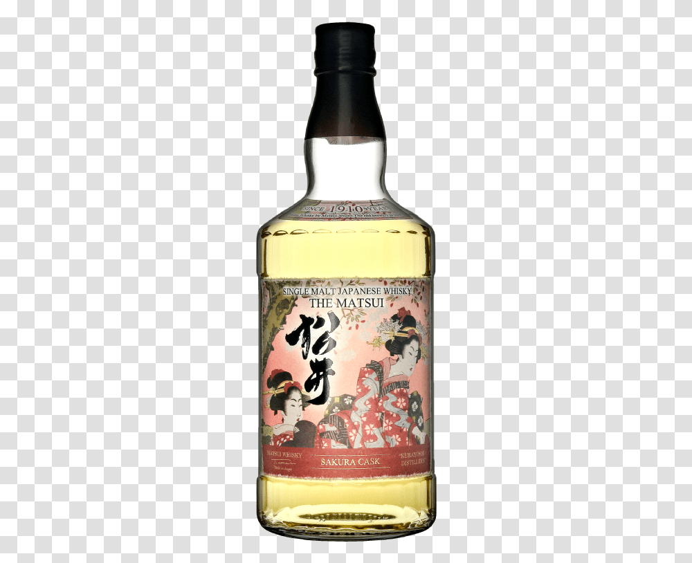 The Matsui Sakura Cask Single Malt Japanese Whisky Matsui Single Malt Japanese Whisky, Alcohol, Beverage, Drink, Liquor Transparent Png