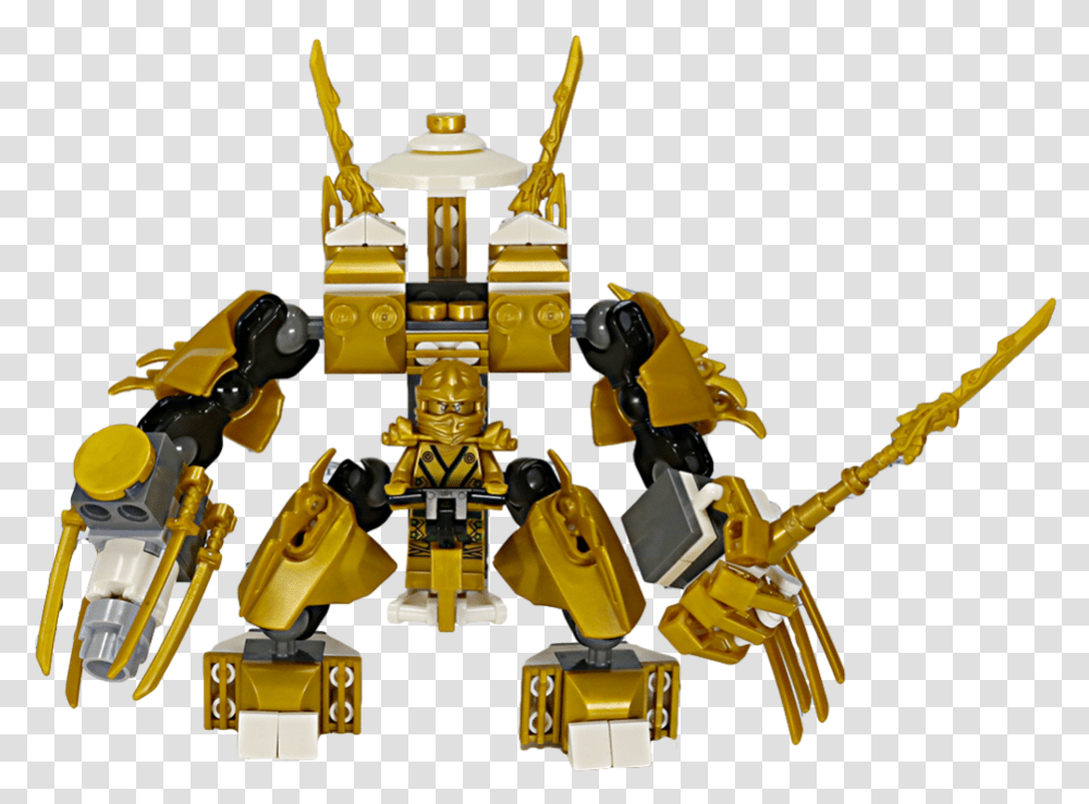 The Mech Artifex Lego Fire Of Creation Clipart Ninjago Golden Mech, Toy, Robot, Apidae, Bee Transparent Png