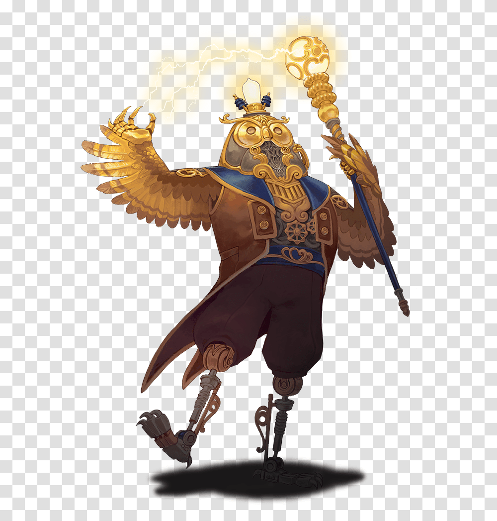 The Mechanical Owl Nine Parchments Gilded Owl, Person, Human, Angel Transparent Png
