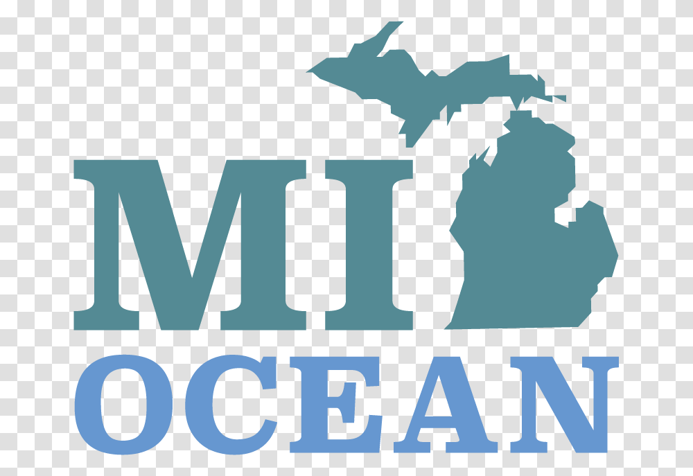 The Mi Ocean Logo State Of Michigan, Alphabet, Plot, Poster Transparent Png