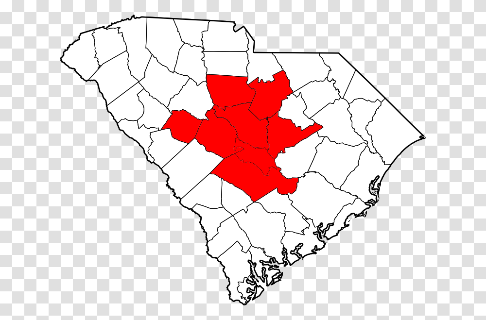 The Midlands Of South Carolina Richland County Sc, Map, Diagram, Atlas, Plot Transparent Png