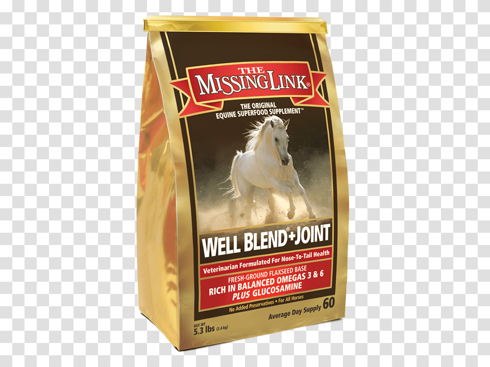 The Missing Link Well Blend Joint Horse Supplements Joint, Advertisement, Poster, Mammal, Animal Transparent Png