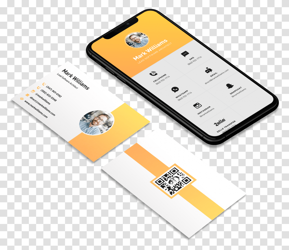 The Modern Approach To Business Cards Instagram Logo For Card, Text, QR Code, Paper Transparent Png