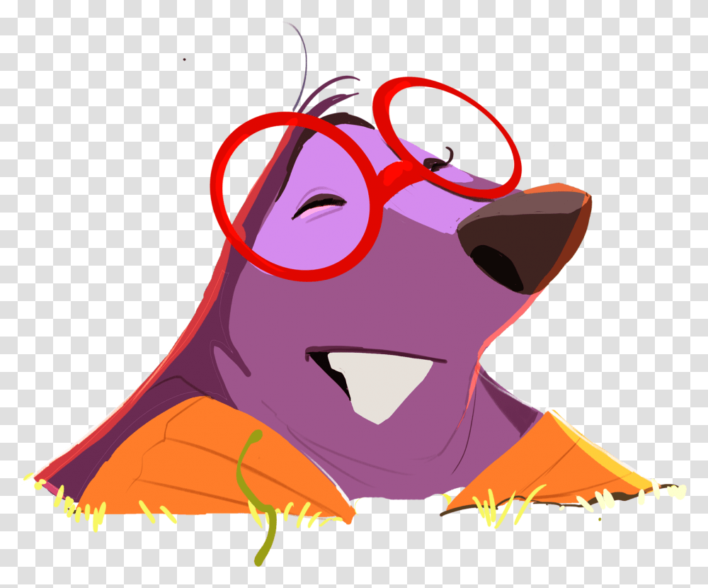 The Mole Is The Master Of All Things Underground Cartoon, Modern Art, Advertisement, Poster Transparent Png