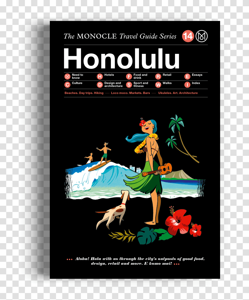 The Monocle Travel Guide Series Honolulu Language, Poster, Advertisement, Flyer, Paper Transparent Png