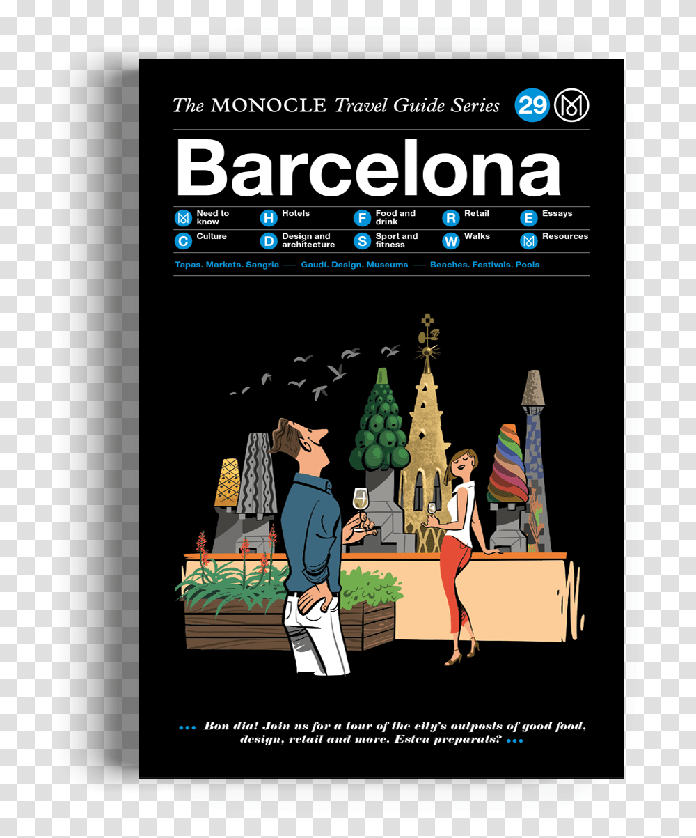 The Monocle Travel Guide Series Monocle Travel Guide Barcelona, Person, Crowd, Audience, People Transparent Png