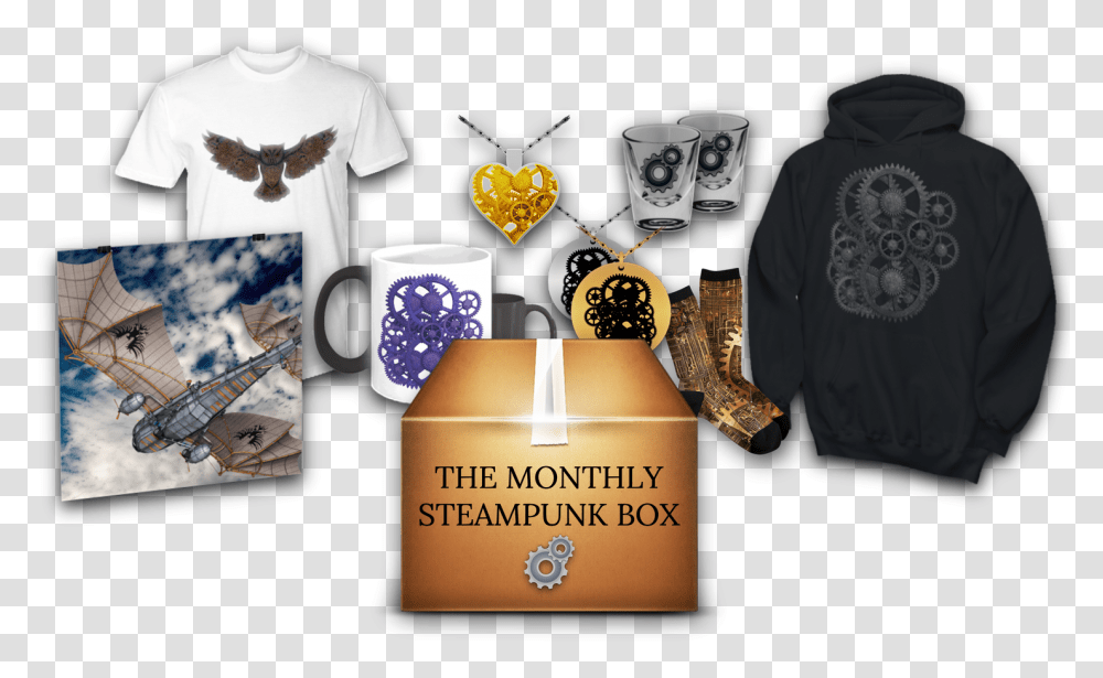 The Monthly Steampunk Box Steampunk Heaven Hooded, Clothing, Apparel, Advertisement, Poster Transparent Png