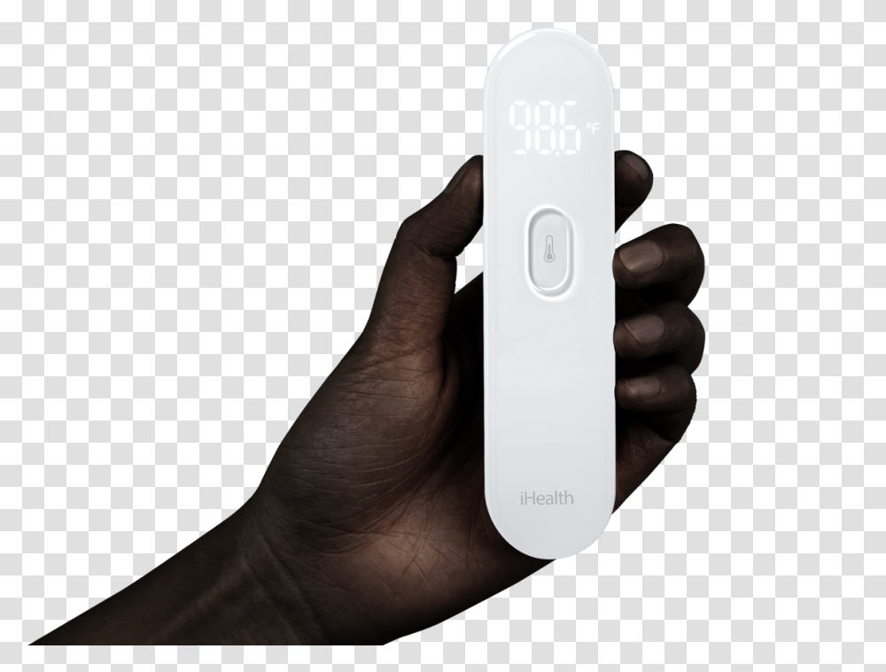 The More You Know Ihealth No Touch Thermometer, Person, Human, Electronics, Remote Control Transparent Png