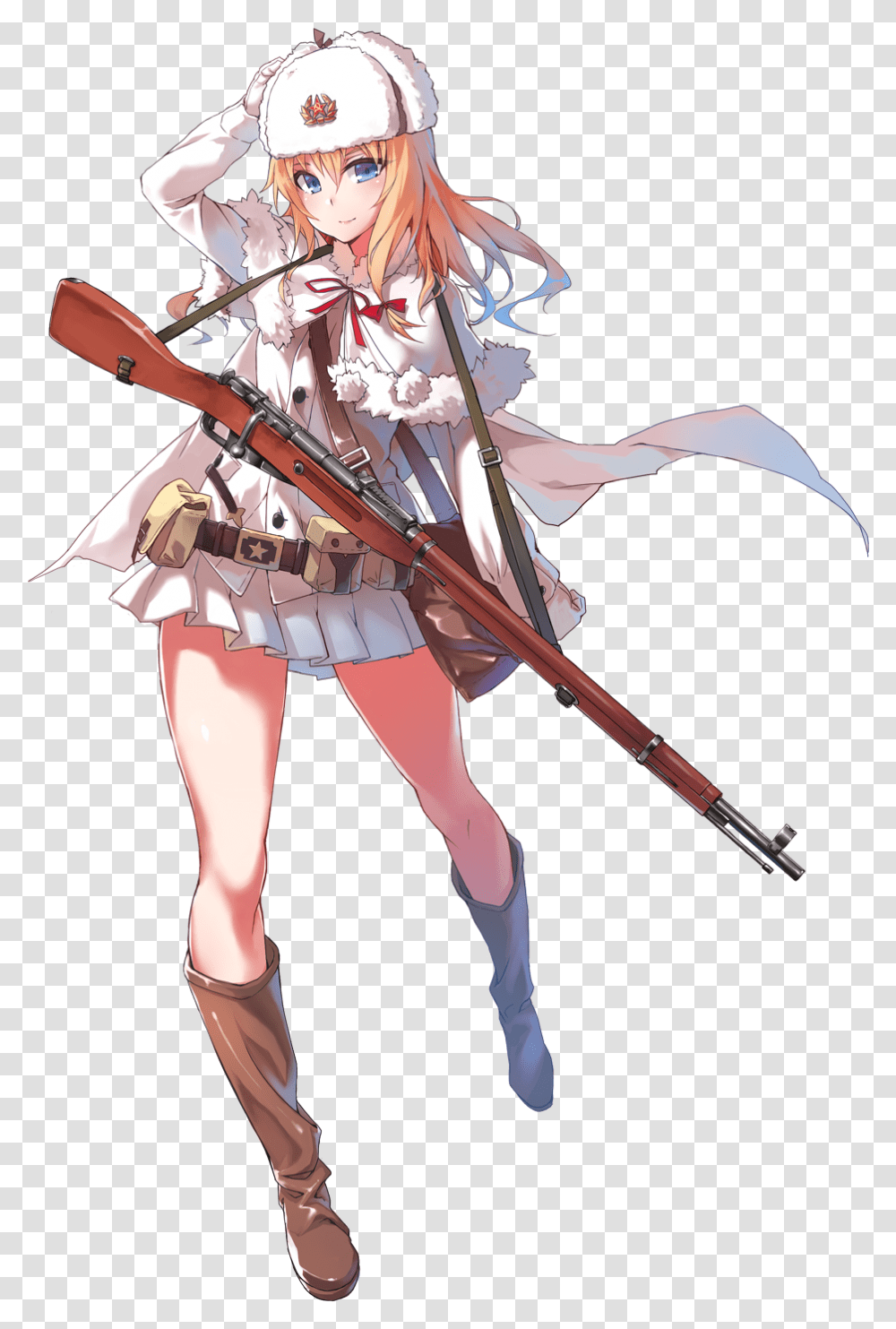 The Mosin Nagant Is A Bolt Action Rifle Developed By Mosin Nagant Girls Frontline, Bow, Person, Human, Archery Transparent Png