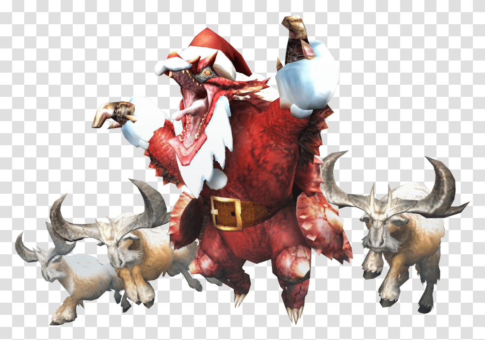 The Most Edited Variant Picsart Monster Hunter Christmas, Antelope, Mammal, Animal, Figurine Transparent Png