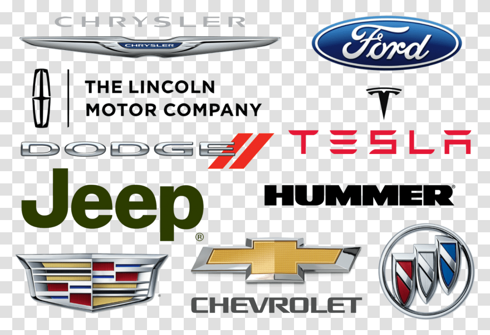 The Most Popular American Car Brands Brand Logo, Text, Tire, Wheel, Machine Transparent Png