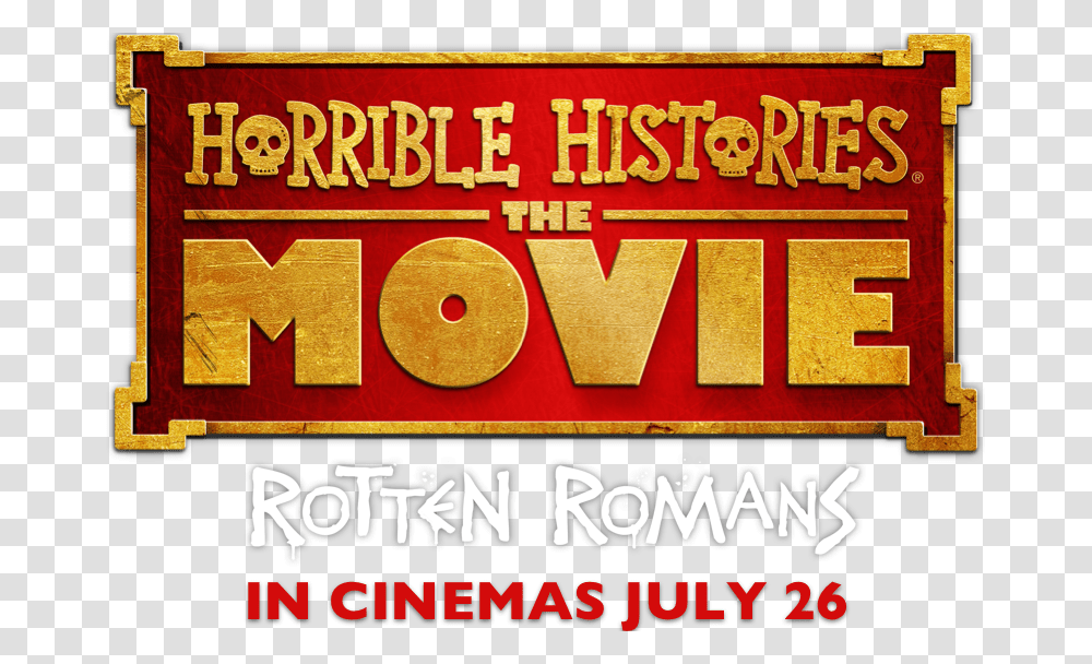 The Movie Horrible Histories Rotten Romans Logo, Advertisement, Poster, Flyer, Paper Transparent Png