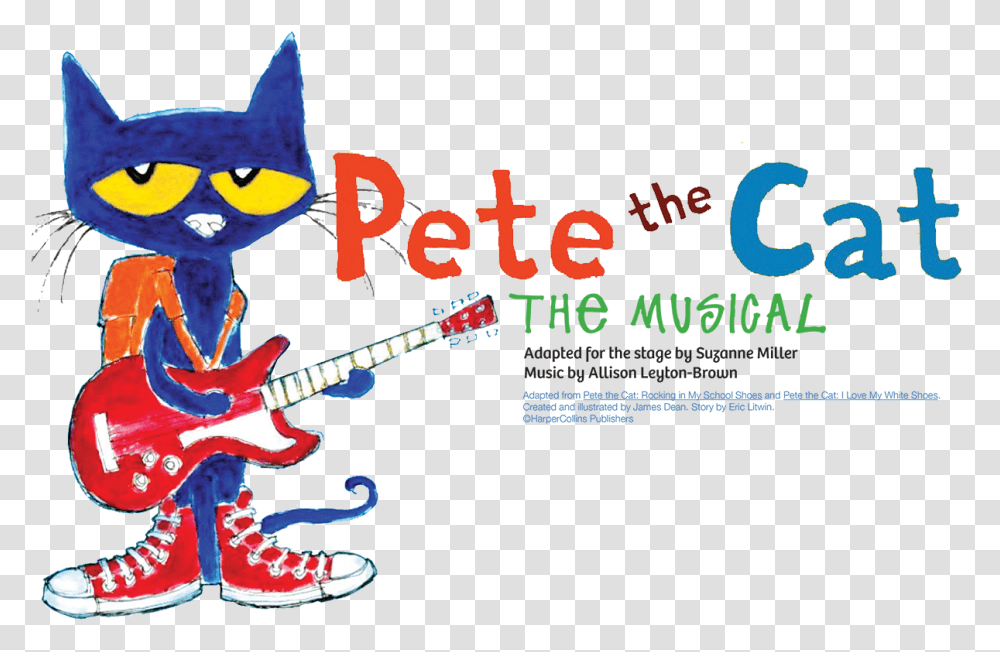 The Musical Pete The Cat Reading Rocks, Guitar, Leisure Activities, Musical Instrument, Bass Guitar Transparent Png