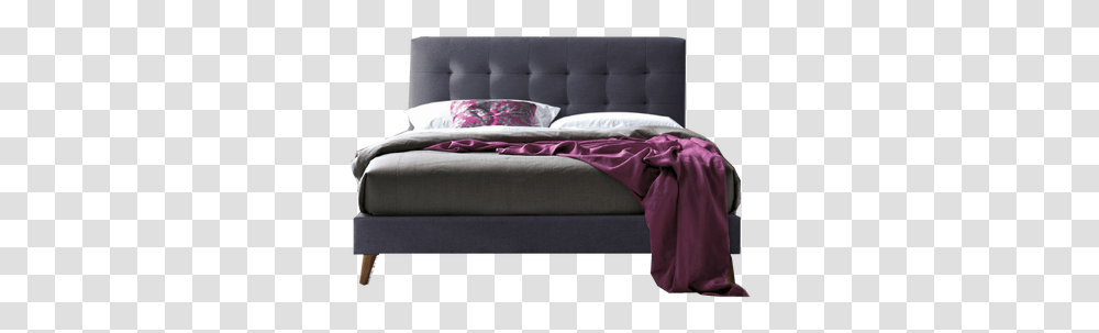 The Nectar Upholstered Headboard Bed Frame Full Size, Furniture, Couch, Chair, Bedroom Transparent Png