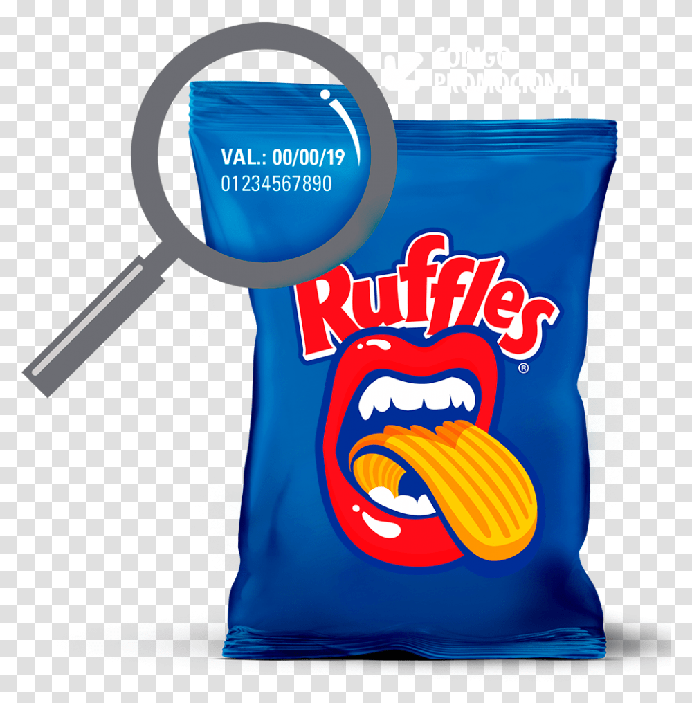 The Network Of Ruffles Ruffles Symbol, Food, Magnifying Transparent Png