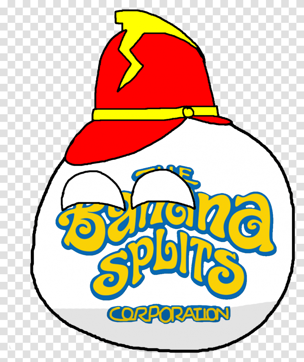 The New Companyball Fanon Wiki Banana Splits Logo Banana Splits Fanon, Clothing, Apparel, Hat, Sun Hat Transparent Png