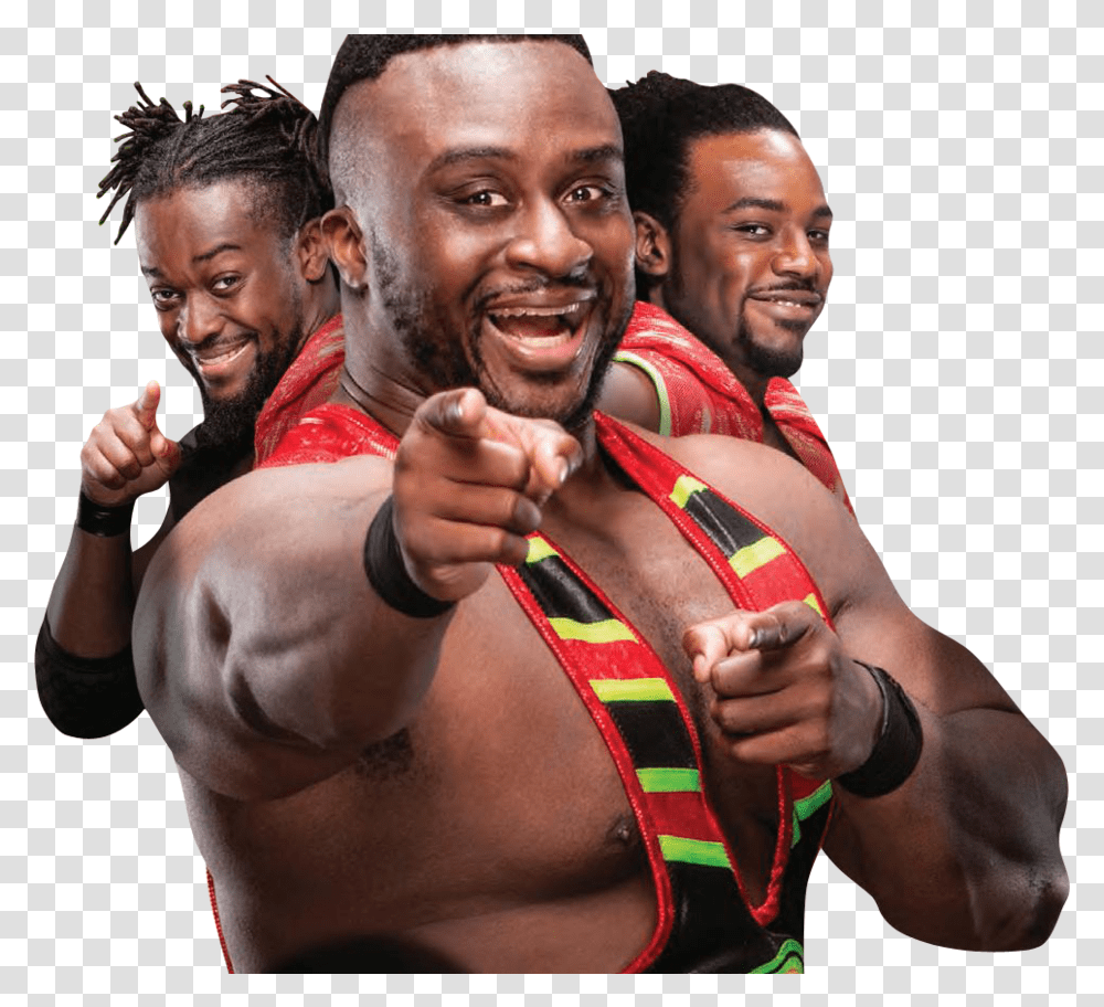 The New Day 2 Image New Day Wwe, Person, Human, Finger, Sport Transparent Png