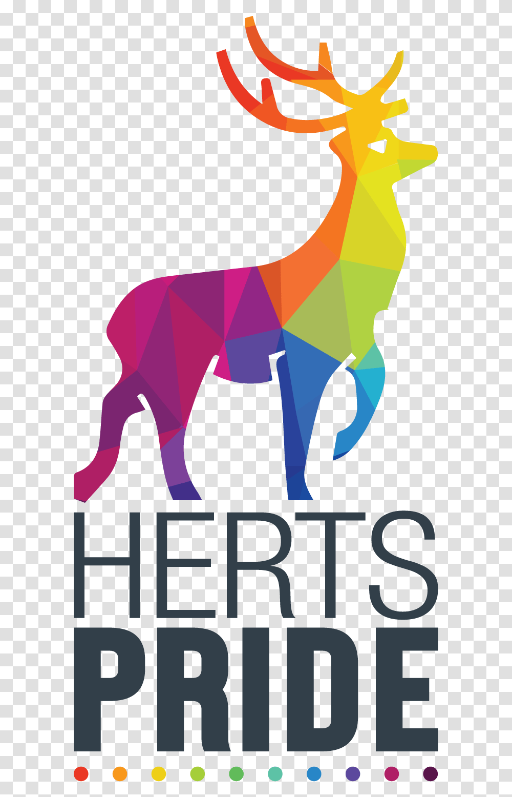 The New Logo I Designed For Hertfordshire Pride Elk, Poster, Label, Text, Mammal Transparent Png