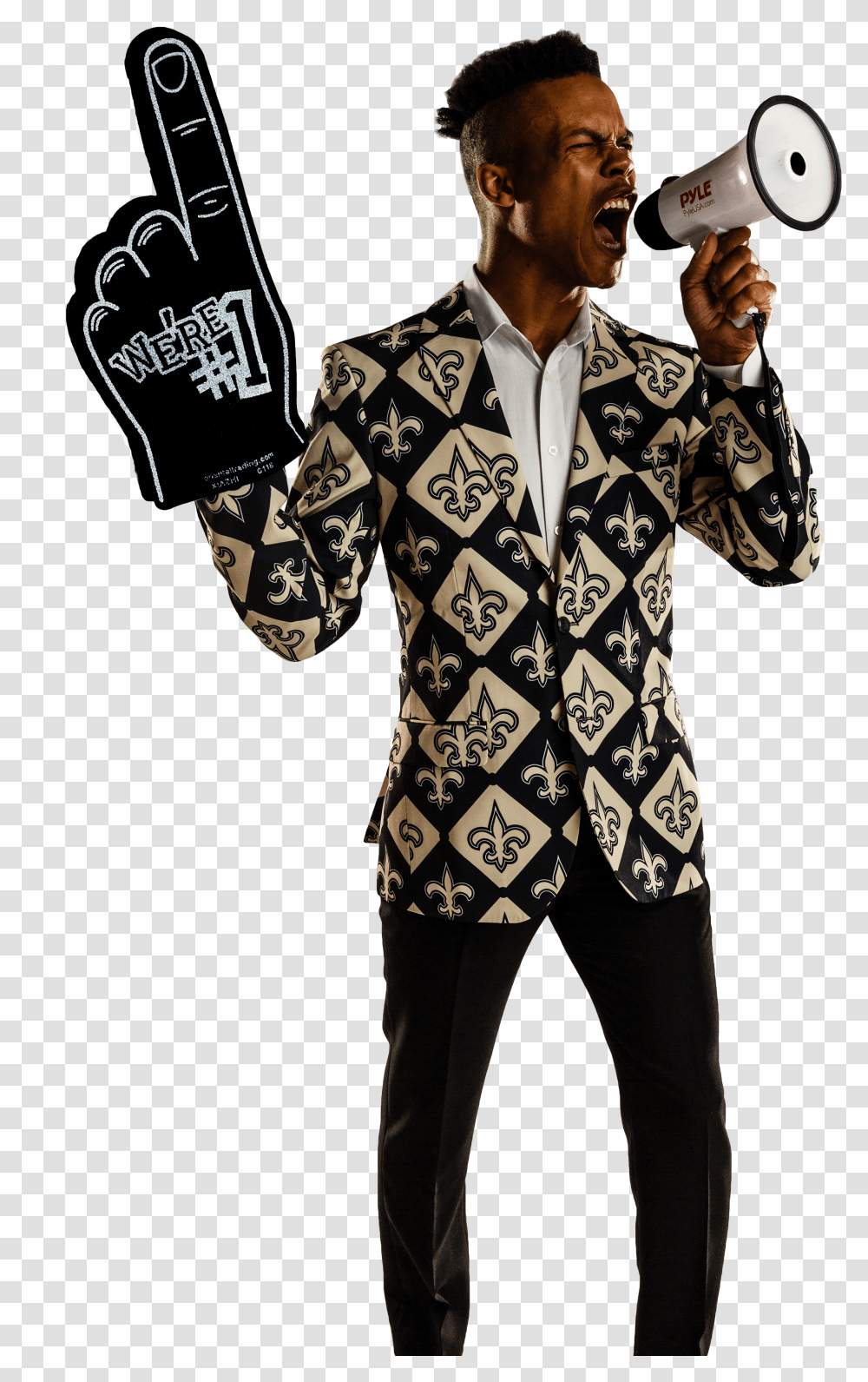 The New Orleans Saints Nfl Gameday Blazer New Orleans Saints Outfit Men, Clothing, Sleeve, Long Sleeve, Blow Dryer Transparent Png