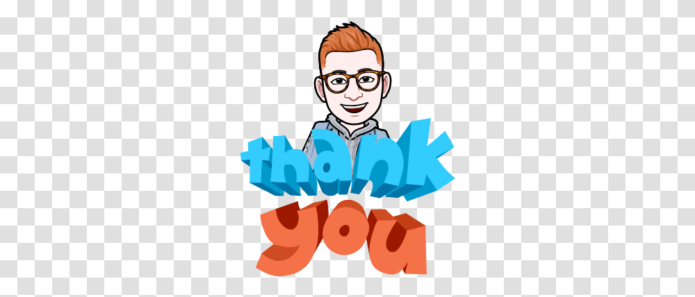 The New Snapchat Bitmoji Thank You Cards, Person, Human, Worker, Poster Transparent Png