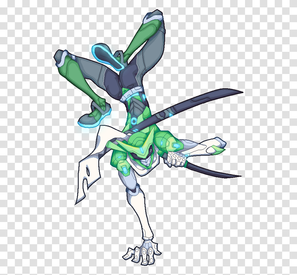 The Newest Genji Stickers, Acrobatic, Drawing Transparent Png