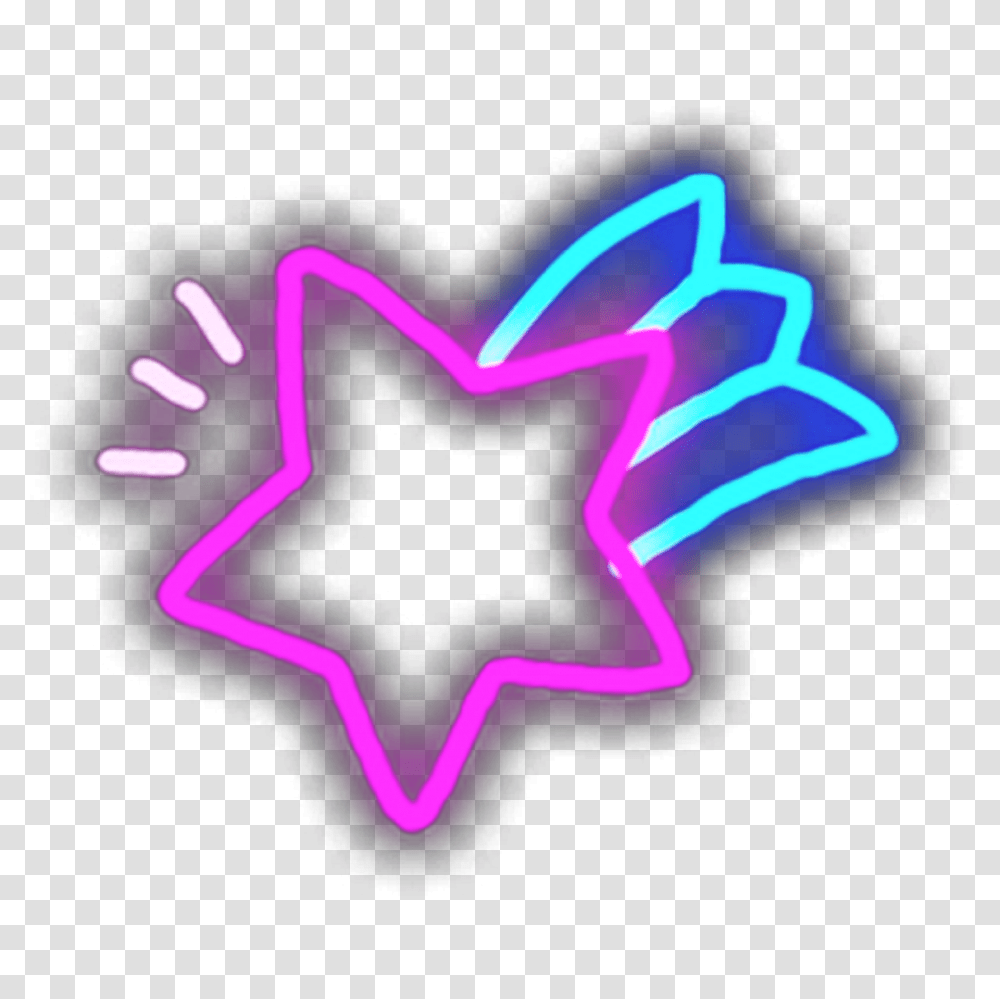 The Newest Glowing Eye Stickers, Neon, Light, Star Symbol Transparent Png