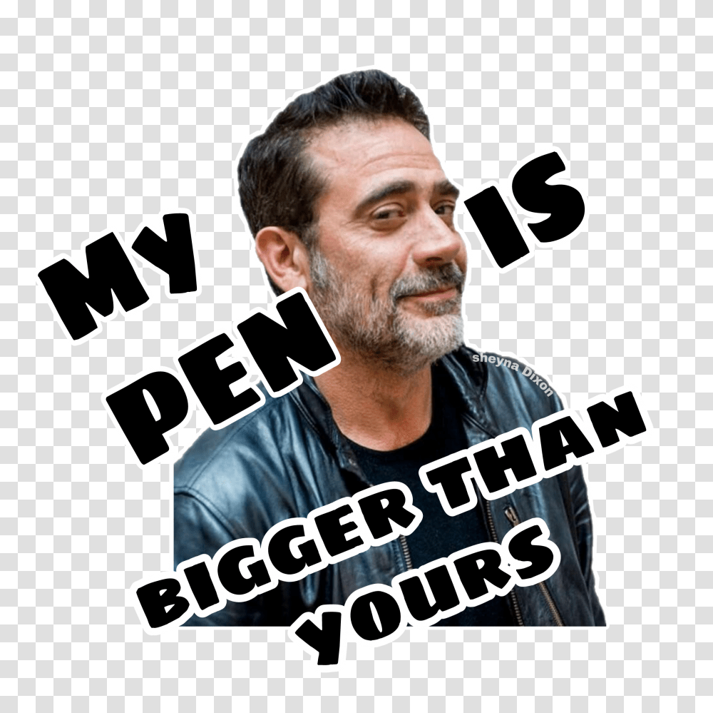 The Newest Negan Stickers, Person, Human, Face Transparent Png