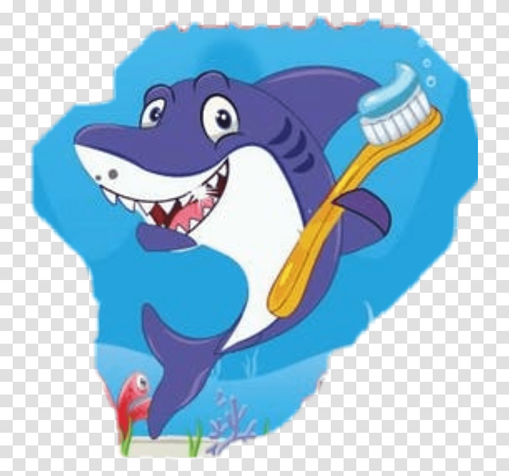The Newest Shark Stickers, Toothbrush, Tool, Teeth, Mouth Transparent Png