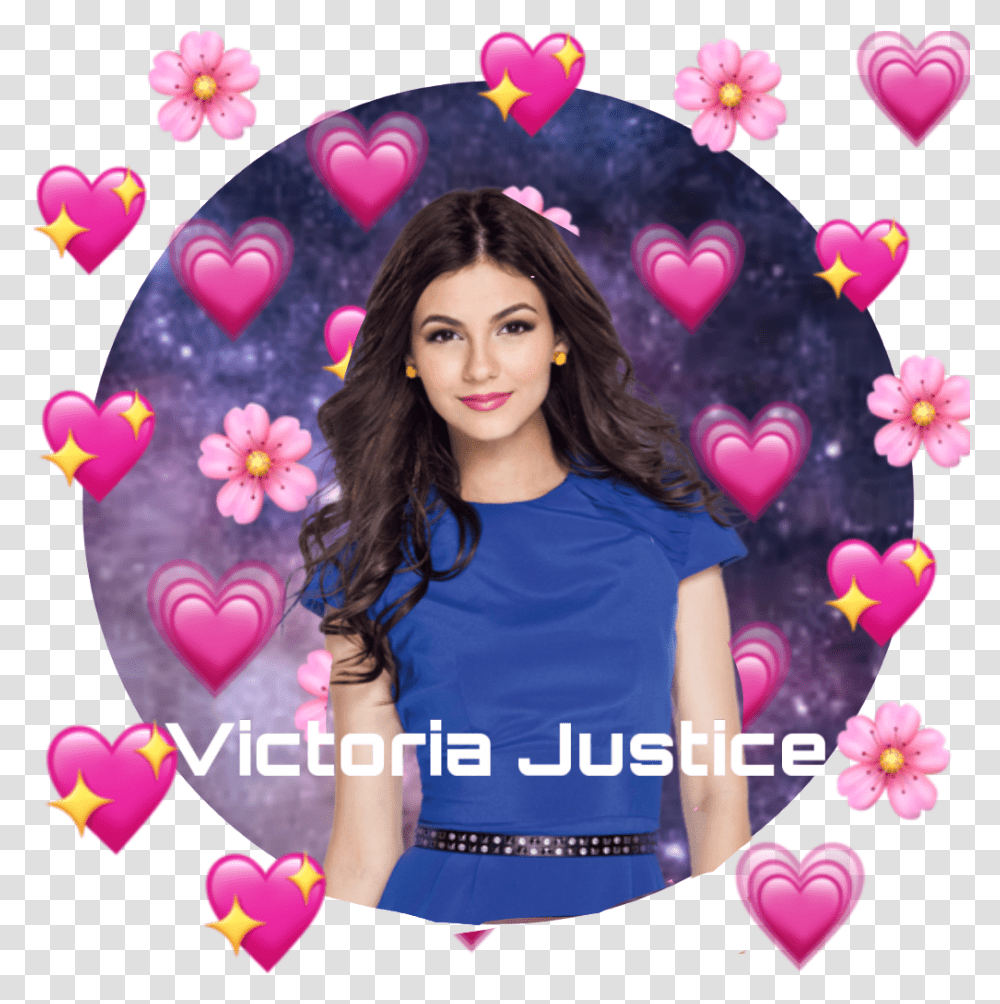 The Newest Victoria Justice Stickers Heart, Person, Female, Clothing, Girl Transparent Png