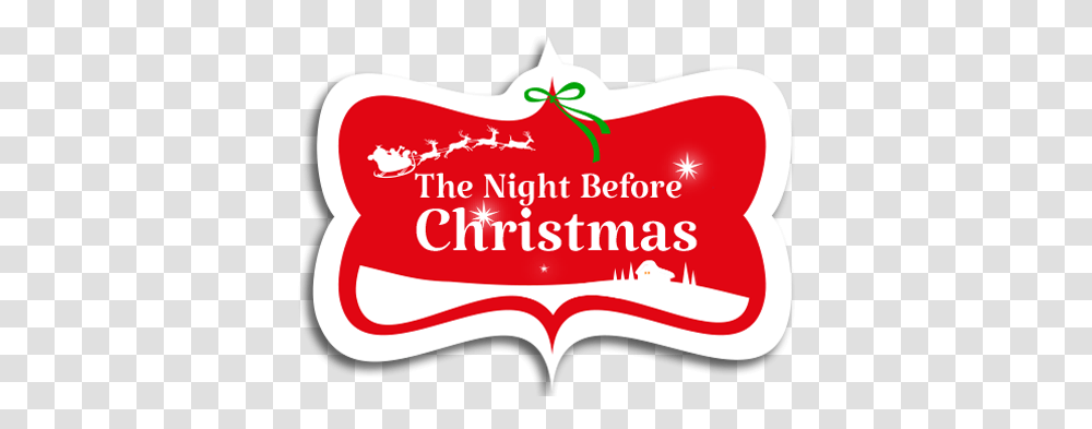 The Night Before Christmas Ride Sundown Adventureland Heritage Foundation, Label, Text, Symbol, Plant Transparent Png