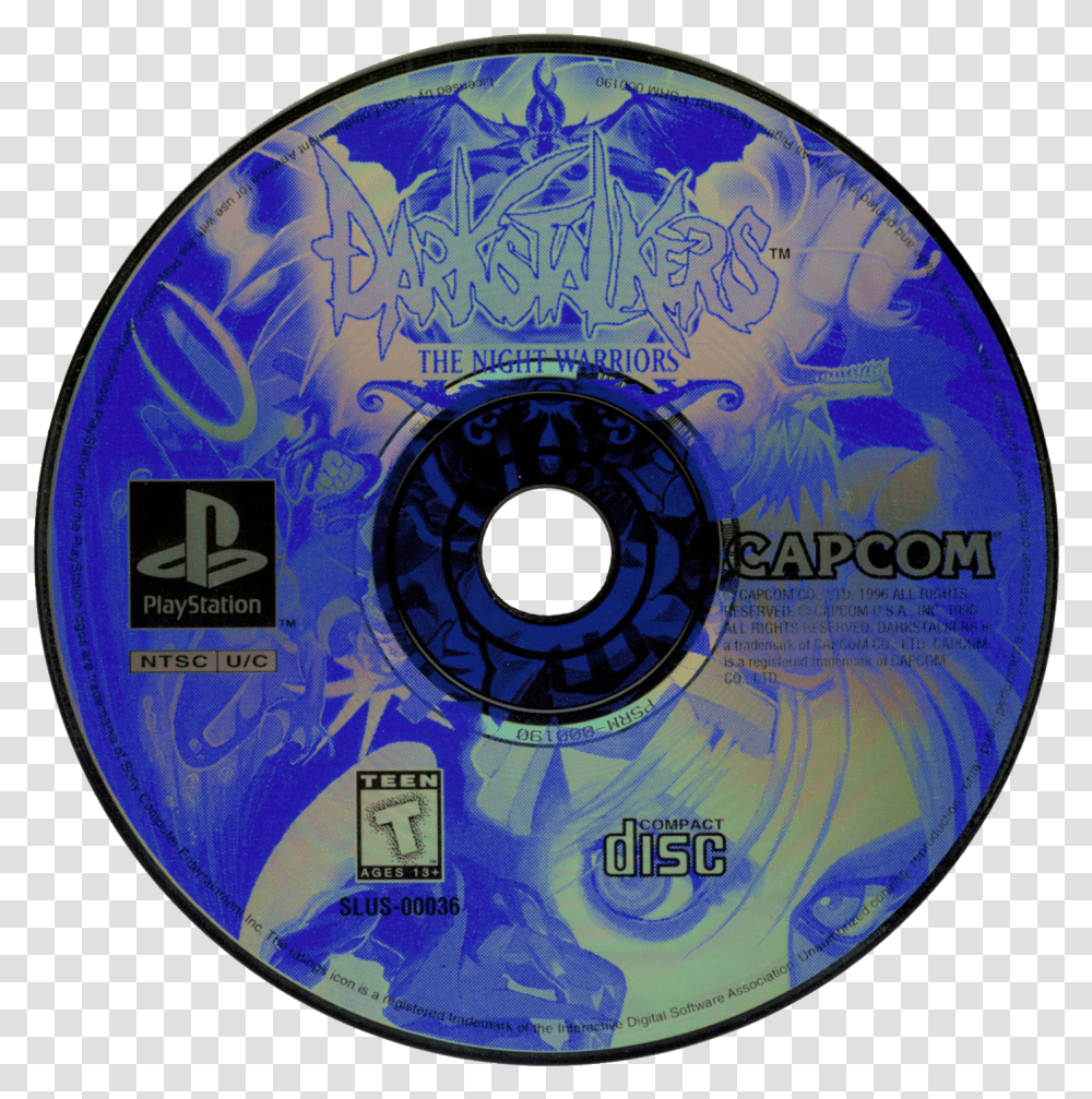 The Night Warriors Capcom Logo, Disk, Dvd Transparent Png