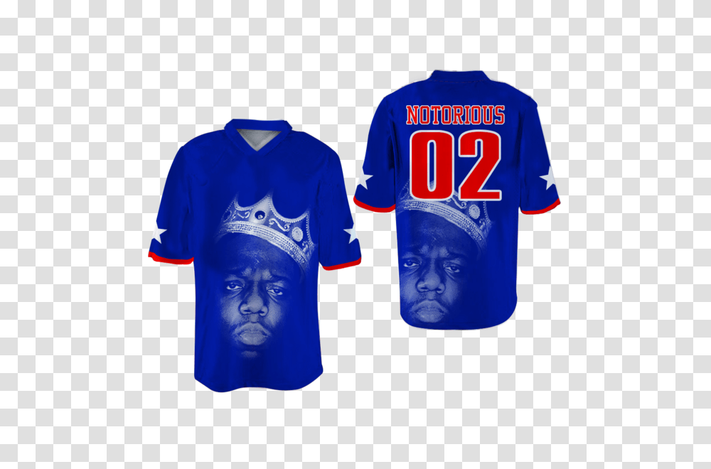 The Notorious B I G Biggie Smalls Football Jersey Dye Shirt, Apparel, Person, Human Transparent Png