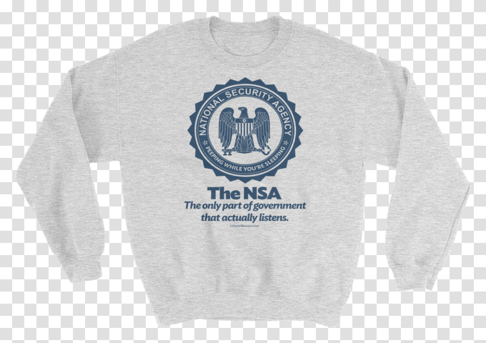 The Nsa Crewneck Sweatshirt Hillman College Pink And Green, Apparel, Sweater, Sleeve Transparent Png