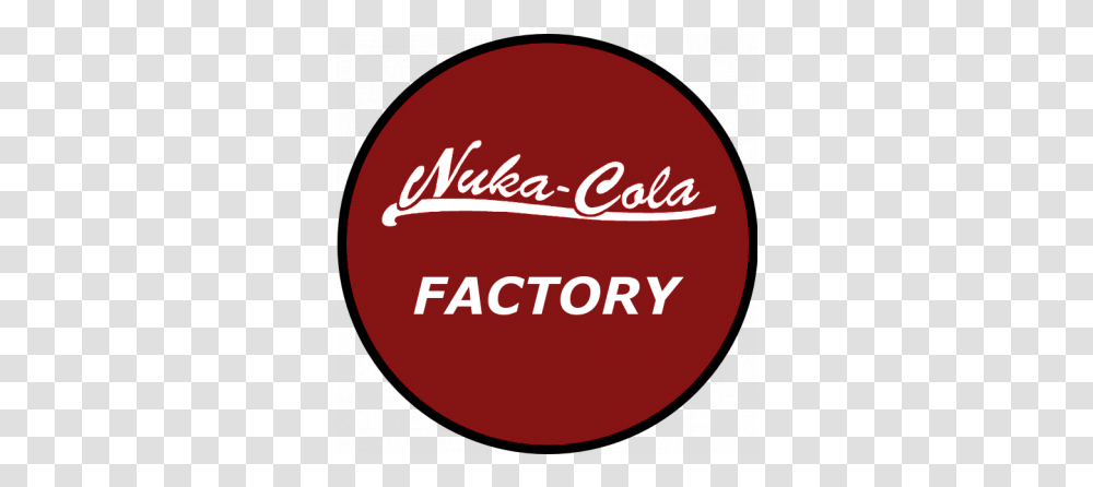 The Nuka Cola Factory Mods And Community Circle, Text, Beverage, Drink, Alphabet Transparent Png