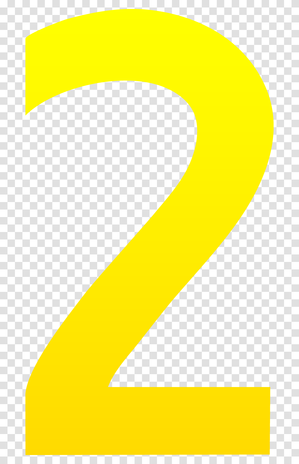 The Number Two Free Clip Art Yellow Number 2 Clipart, Alphabet Transparent Png