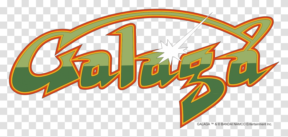 The Nuttery To Develop Iconic Game Galaga Into Animated Galaga Logo, Text, Dynamite, Weapon, Symbol Transparent Png