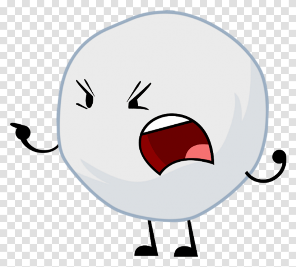The Object Shows Community Wiki Bfdi Snowball, Baseball Cap, Hat, Apparel Transparent Png