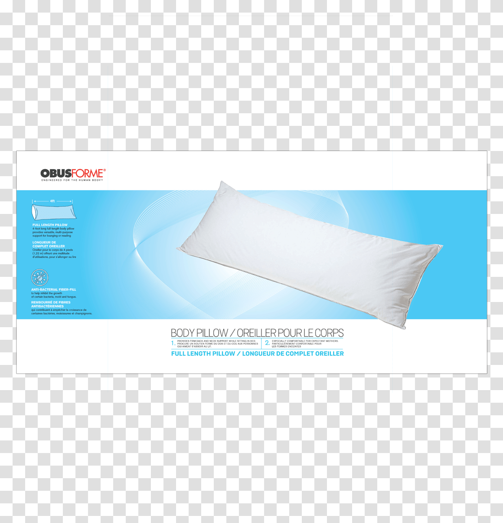 The Obusforme Body Pillow Pillow, Cushion, File, Webpage, Paper Transparent Png